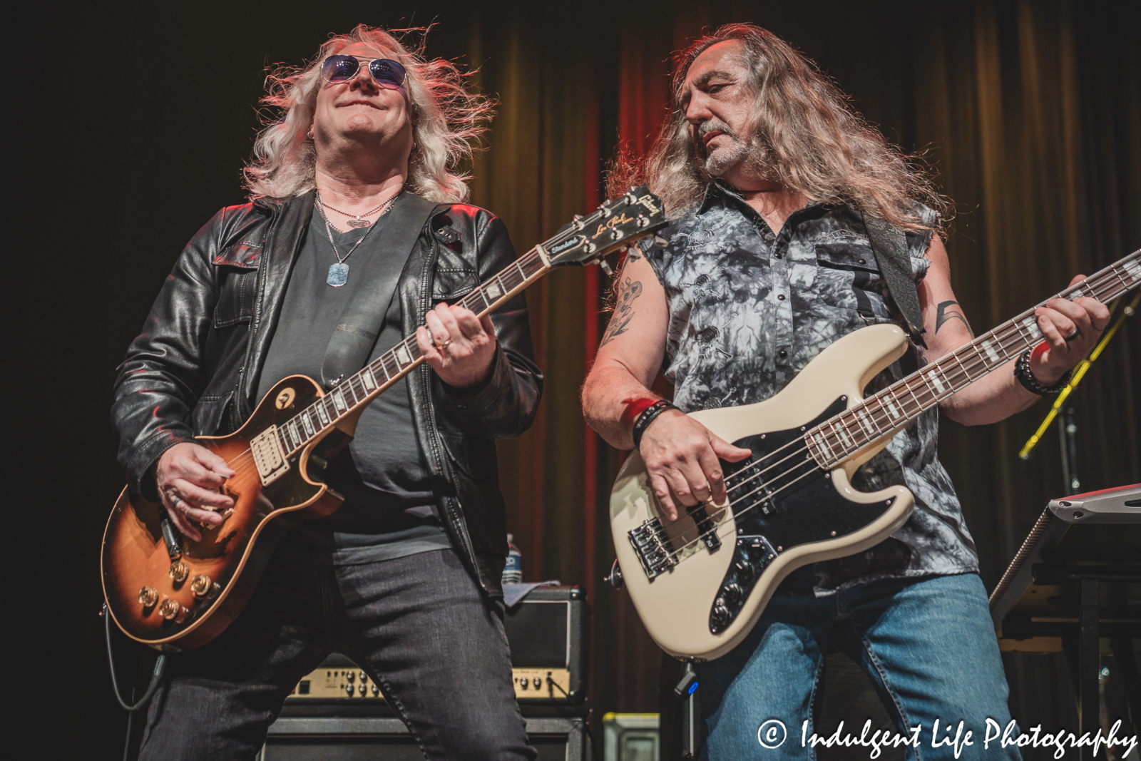Guitarist Rusty Crewse and Bass player Dean "Deano" Foltz performing together at Star Pavilion inside of Ameristar Casino in Kansas City, MO on April 26, 2025.