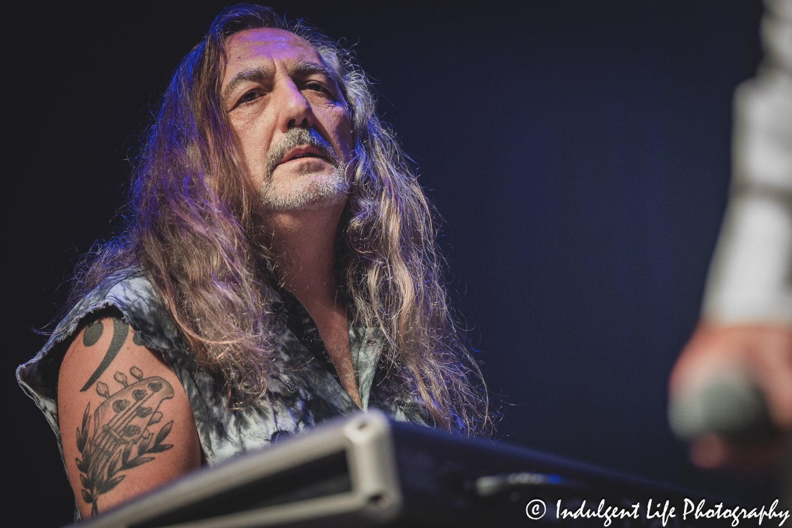 Missouri band member Dean "Deano" Foltz playing the keyboards live at Star Pavilion inside of Ameristar Casino in Kansas City, MO on April 26, 2025.