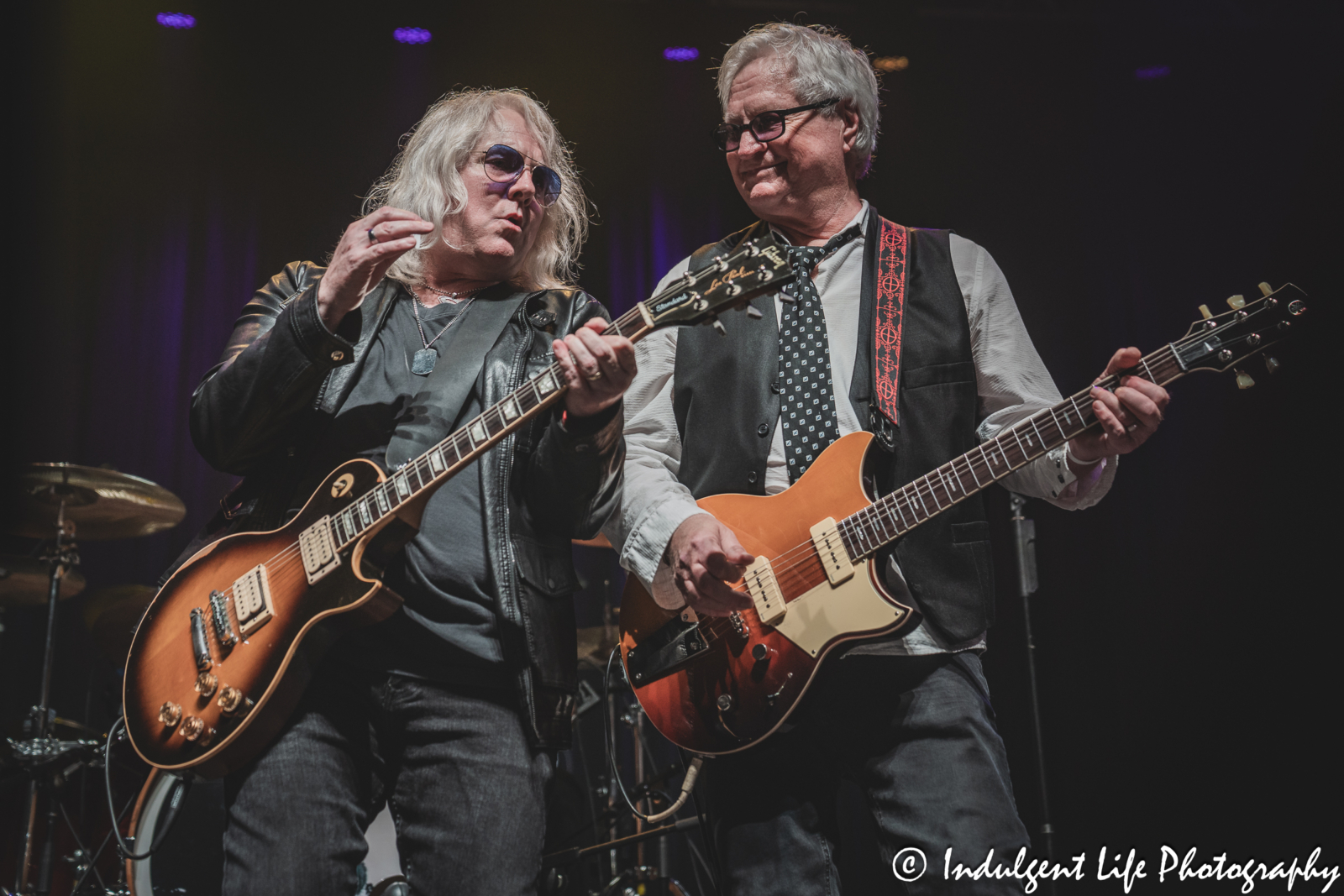Missouri band guitarists Rusty Crewse and Lane Turner performing together at Ameristar Casino in Kansas City, MO on April 26, 2025.