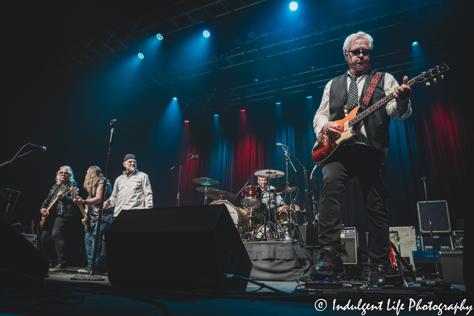 Missouri guitar player and founding member Lane Turner and band performing together at Ameristar Casino Hotel Kansas City on April 26, 2025.