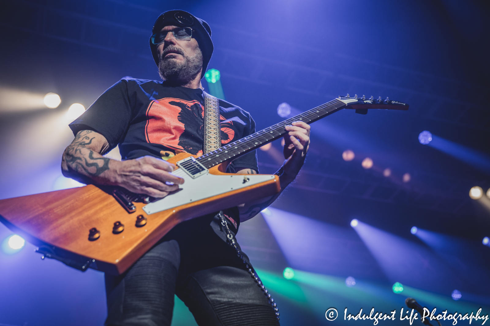 Queensrÿche guitarist Mike Stone live in concert at Star Pavilion inside of Ameristar Casino in Kansas City, MO on May 16, 2025.