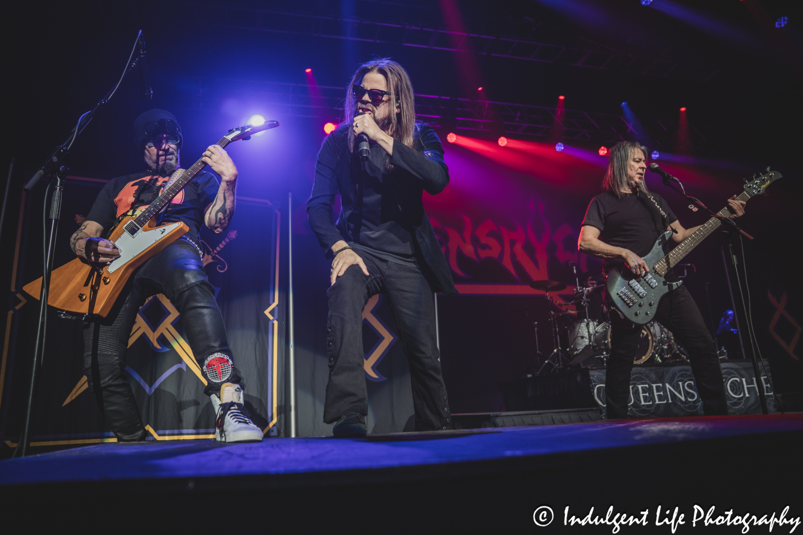 Lead singer Todd La Torre and Queensrÿche band members performing "Blinded" live at Star Pavilion inside of Ameristar Casino in Kansas City, MO on May 16, 2025.