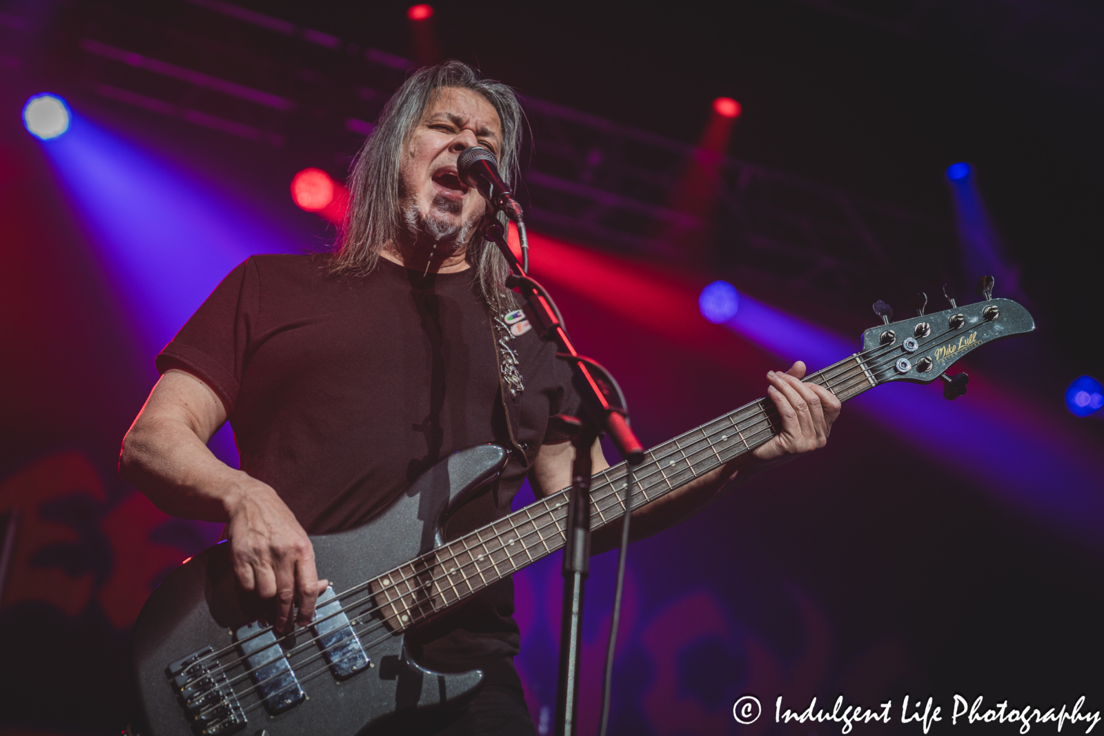 Founding member and guitarist Eddie Jackson of Queensrÿche performing live at Star Pavilion inside of Ameristar Casino in Kansas City, MO on May 16, 2025.