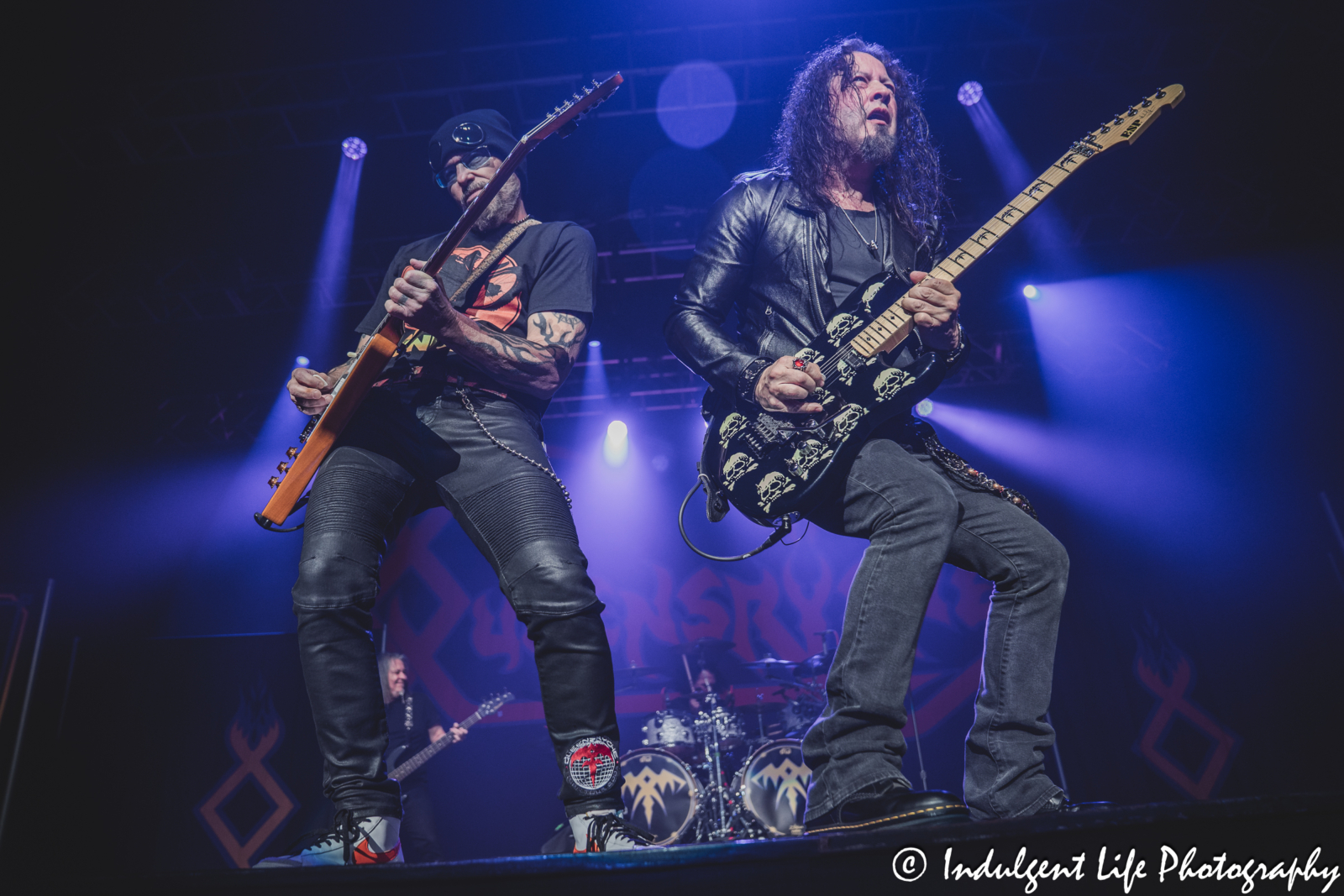 Queensrÿche guitarists Mike Stone and Michael Wilton performing live together at Star Pavilion inside of Ameristar Casino in Kansas City, MO on May 16, 2025.