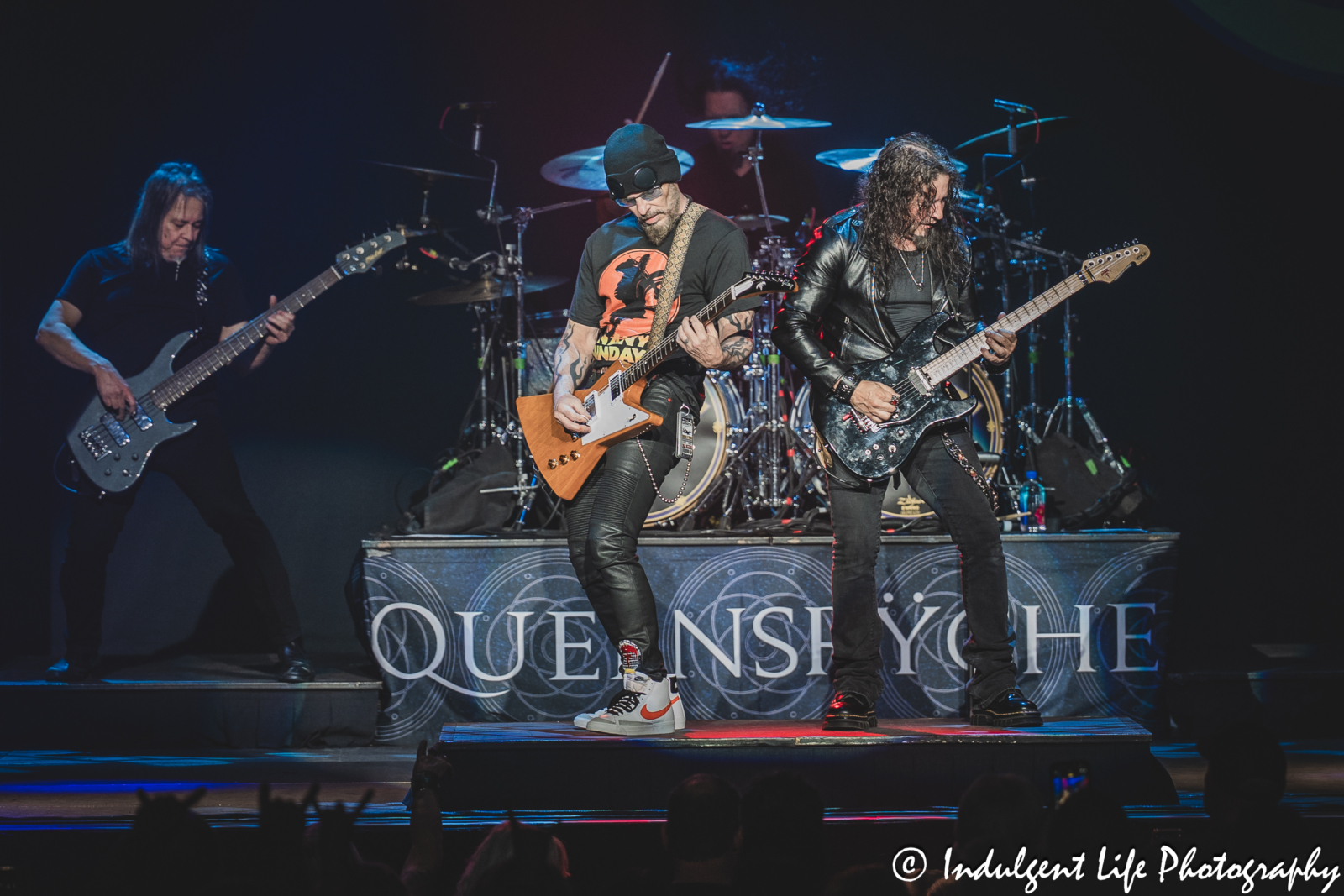 Queensrÿche band members performing live in concert at Star Pavilion inside of Ameristar Casino in Kansas City, MO on May 16, 2025.