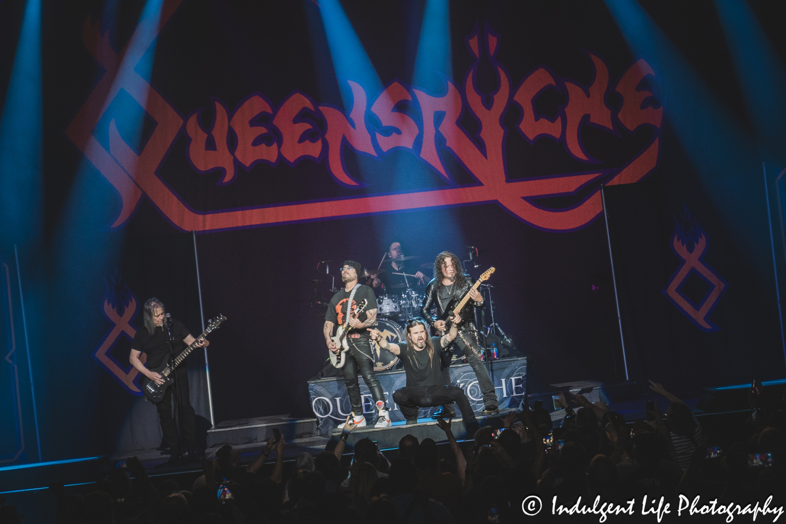 Queensrÿche performing live in concert at Ameristar Casino's Star Pavilion in Kansas City, MO on May 16, 2025.