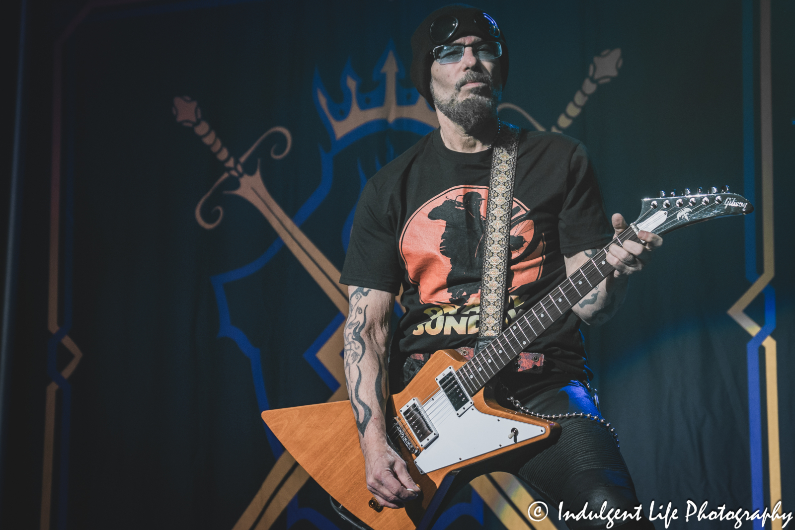 Queensrÿche guitarist Mike Stone live in concert at Ameristar Casino's Star Pavilion in Kansas City, MO on May 16, 2025.
