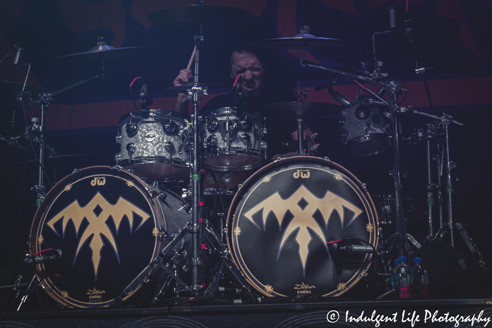 Queensrÿche drummer Casey Grillo performing live in concert at Ameristar Casino's Star Pavilion in Kansas City, MO on May 16, 2025.