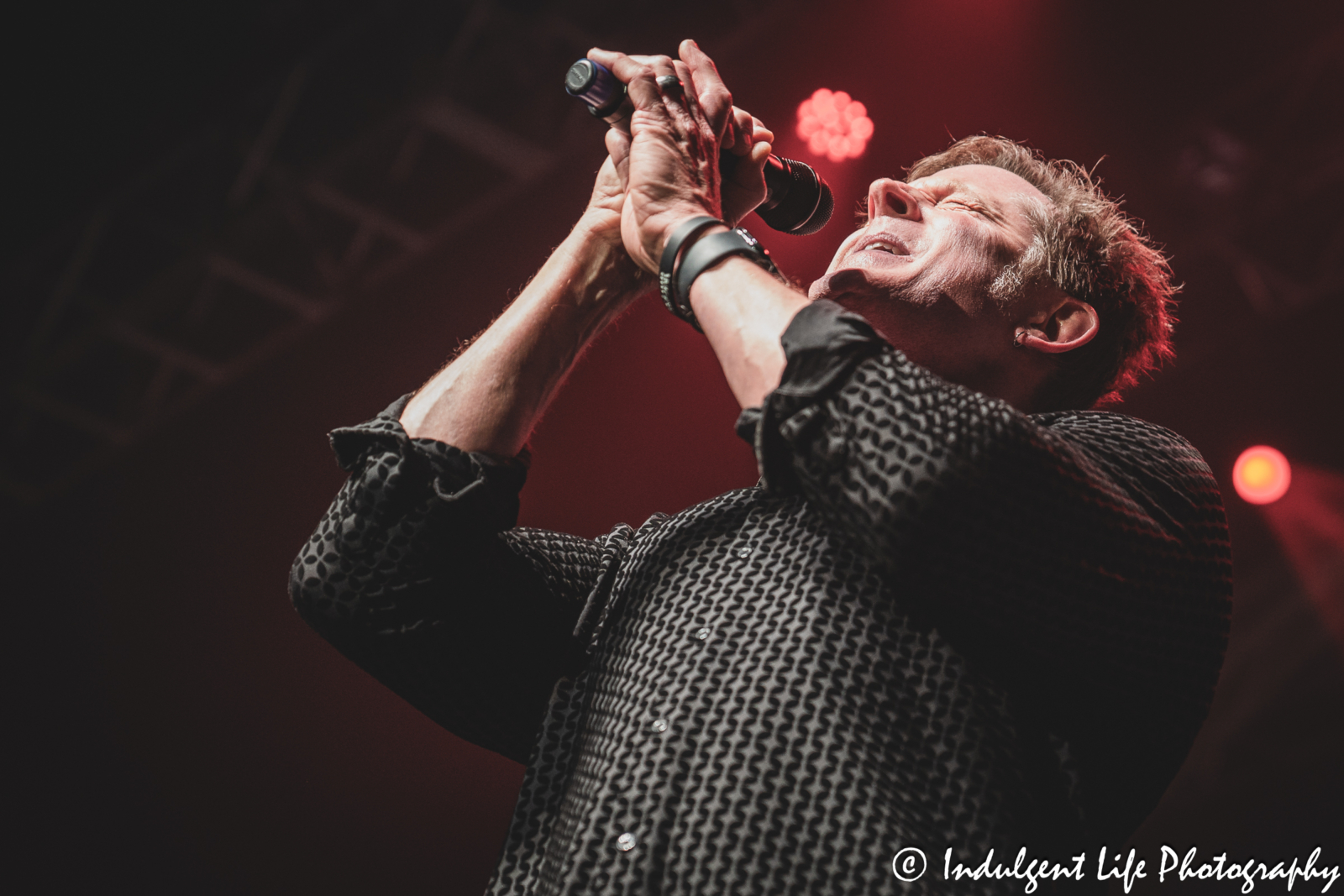 Shooting Star lead singer Todd Pettygrove of performing live at Star Pavilion inside of Ameristar Casino in Kansas City, MO on April 26, 2025.