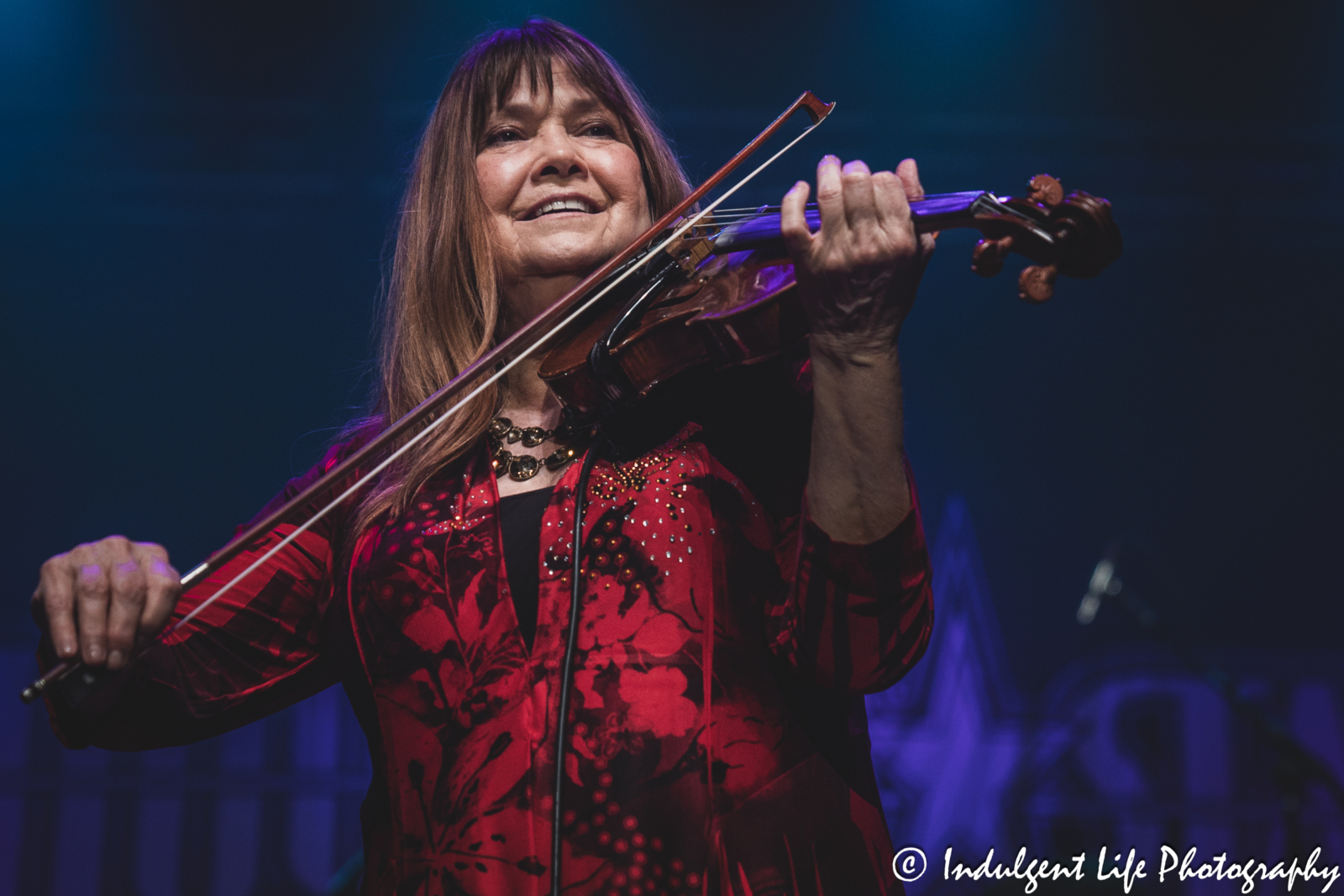 Shooting Star violin player Janet Jameson live in concert at Star Pavilion inside of Ameristar Casino in Kansas City, MO on April 20, 2024.