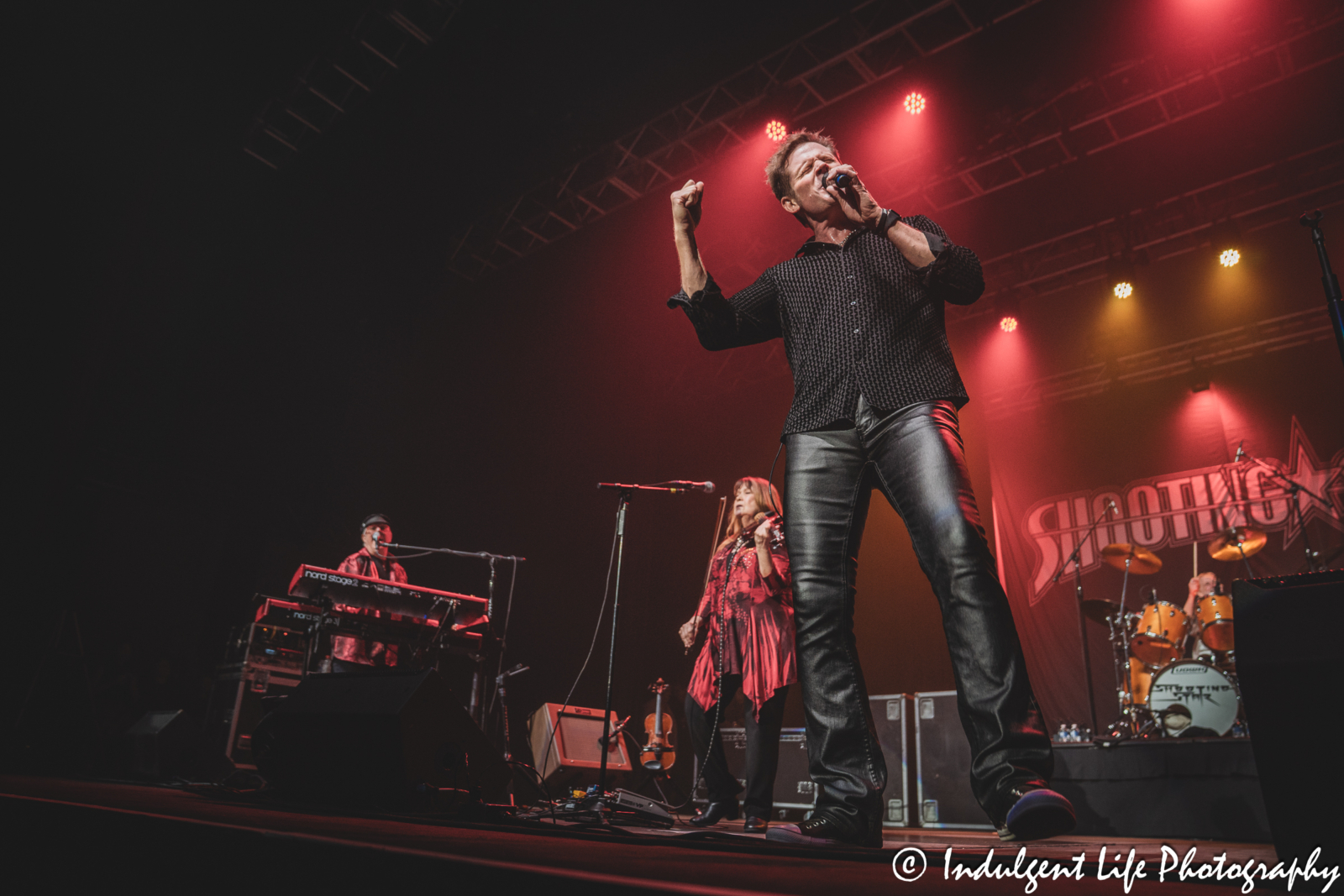 Frontman Todd Pettygrove and Shooting Star live in concert at Star Pavilion inside of Ameristar Casino in Kansas City, MO on April 26, 2025.