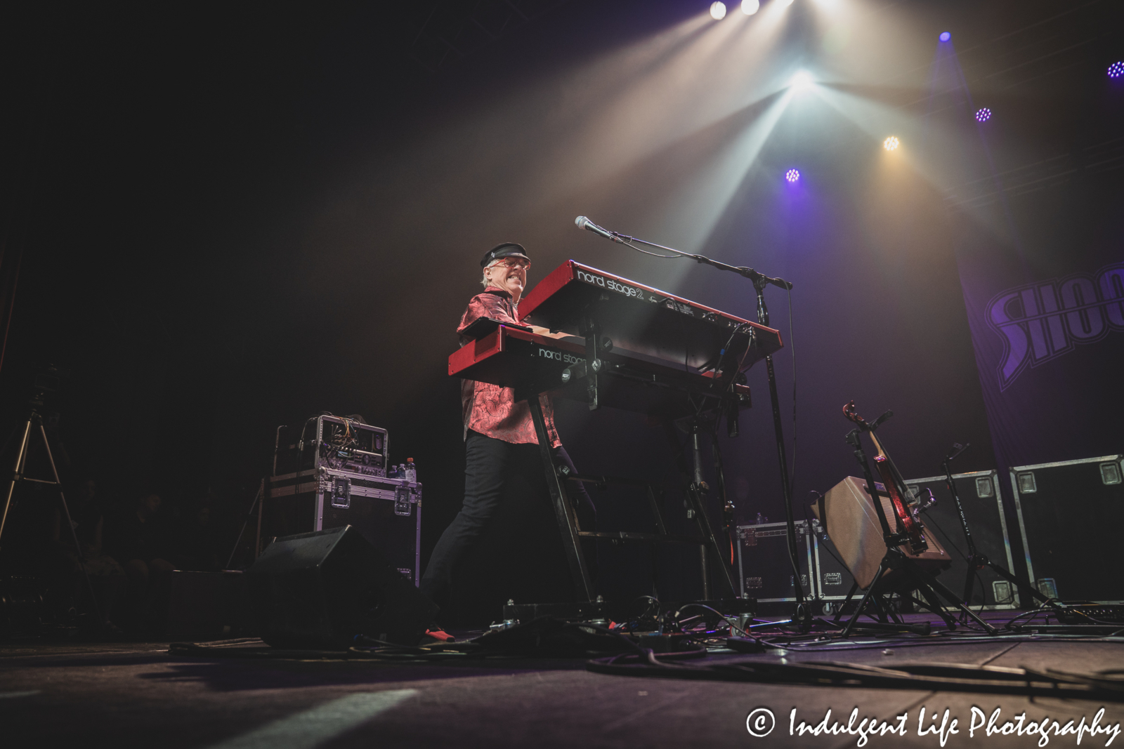 Shooting Star keyboardist Dennis Laffoon live in concert at Ameristar Casino's Star Pavilion in Kansas City, MO on April 26, 2025.