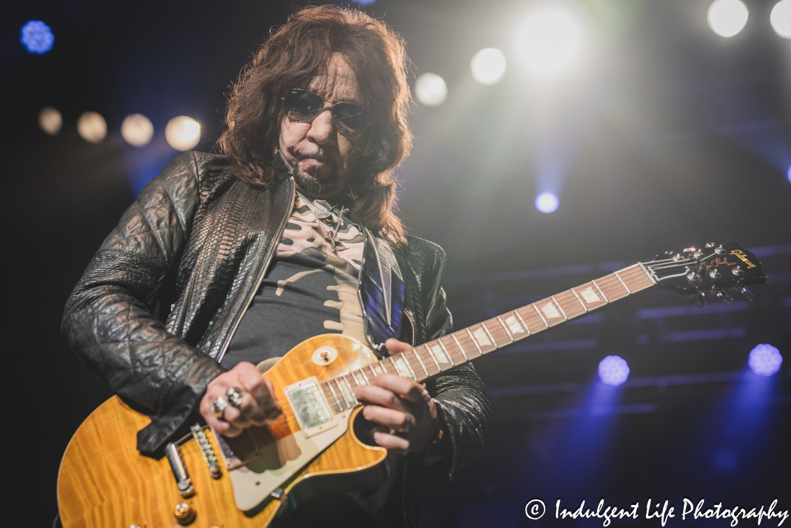 Ace Frehley performing "Deuce" by KISS live in concert at Star Pavilion inside of Ameristar Casino in Kansas City, MO on June 28, 2025.