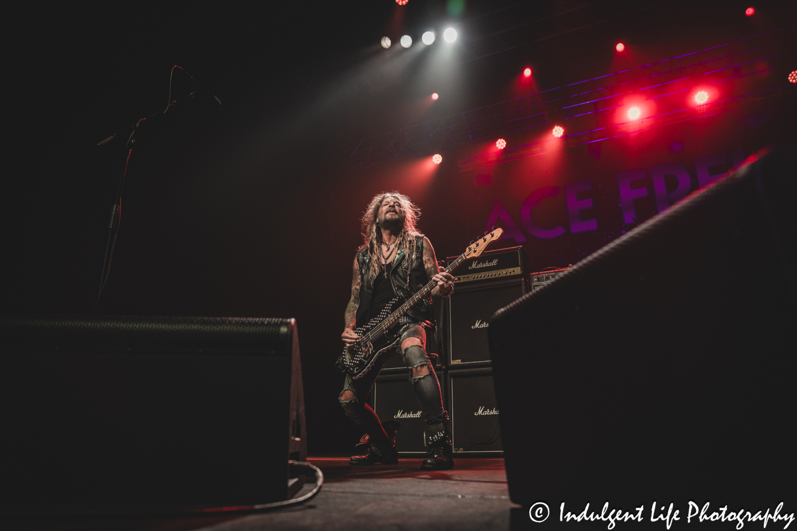Ace Frehley solo band guitarist Ryan Cook live in concert performing "Cherry Medicine" at Star Pavilion inside of Ameristar Casino in Kansas City, MO on June 28, 2025.