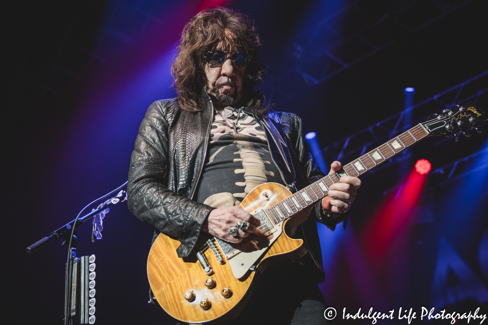 Ace Frehley performing "Shock Me" by KISS live in concert at Ameristar Casino's Star Pavilion in Kansas City, MO on June 28, 2025.