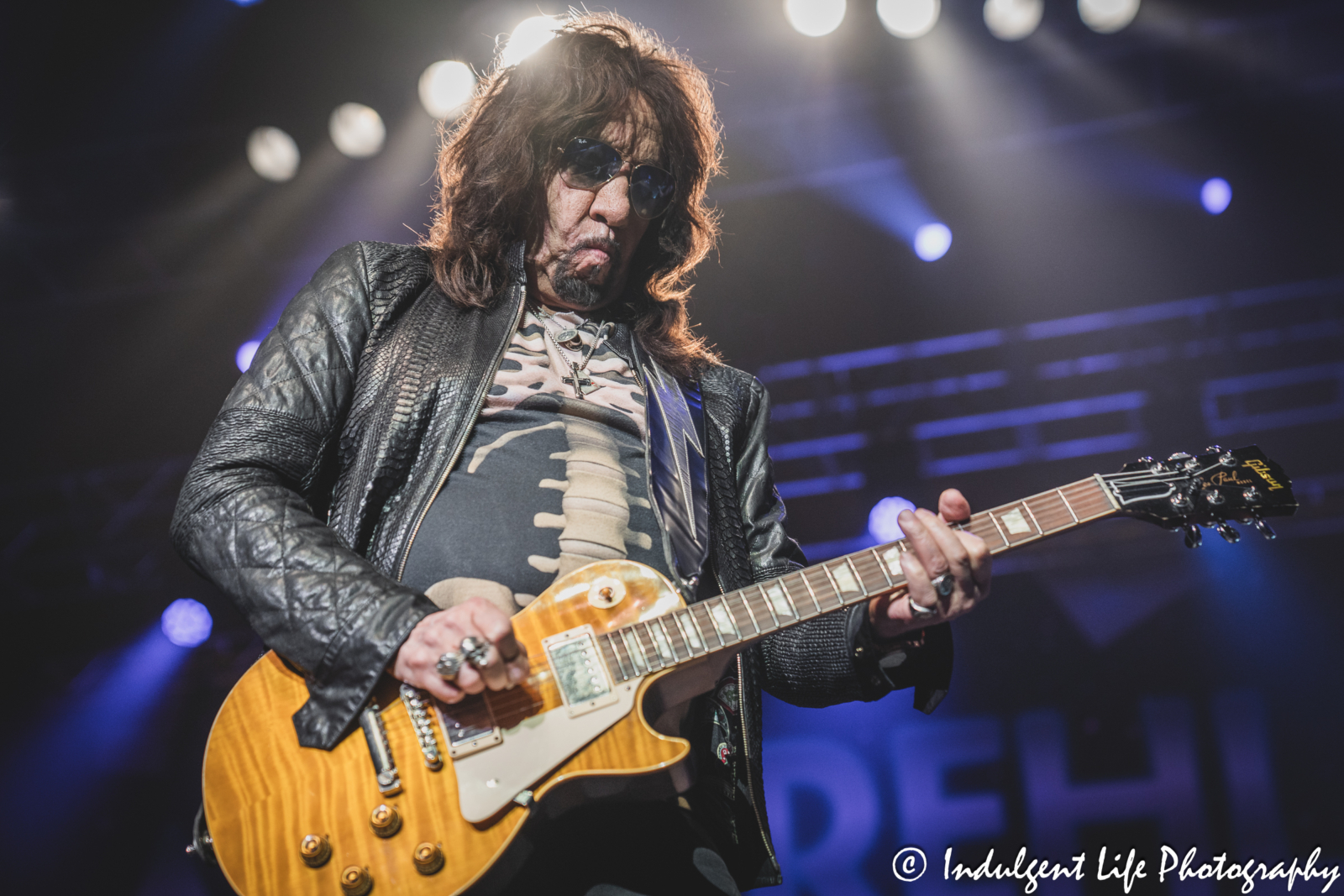 Ace Frehley performing "Deuce" by KISS live in concert at Ameristar Casino's Star Pavilion in Kansas City, MO on June 28, 2025.