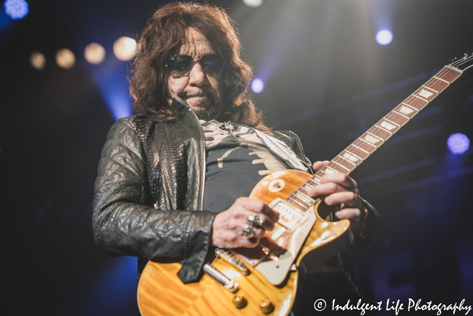 Ace Frehley live in concert performing "Deuce" by KISS at Star Pavilion inside of Ameristar Casino in Kansas City, MO on June 28, 2025.