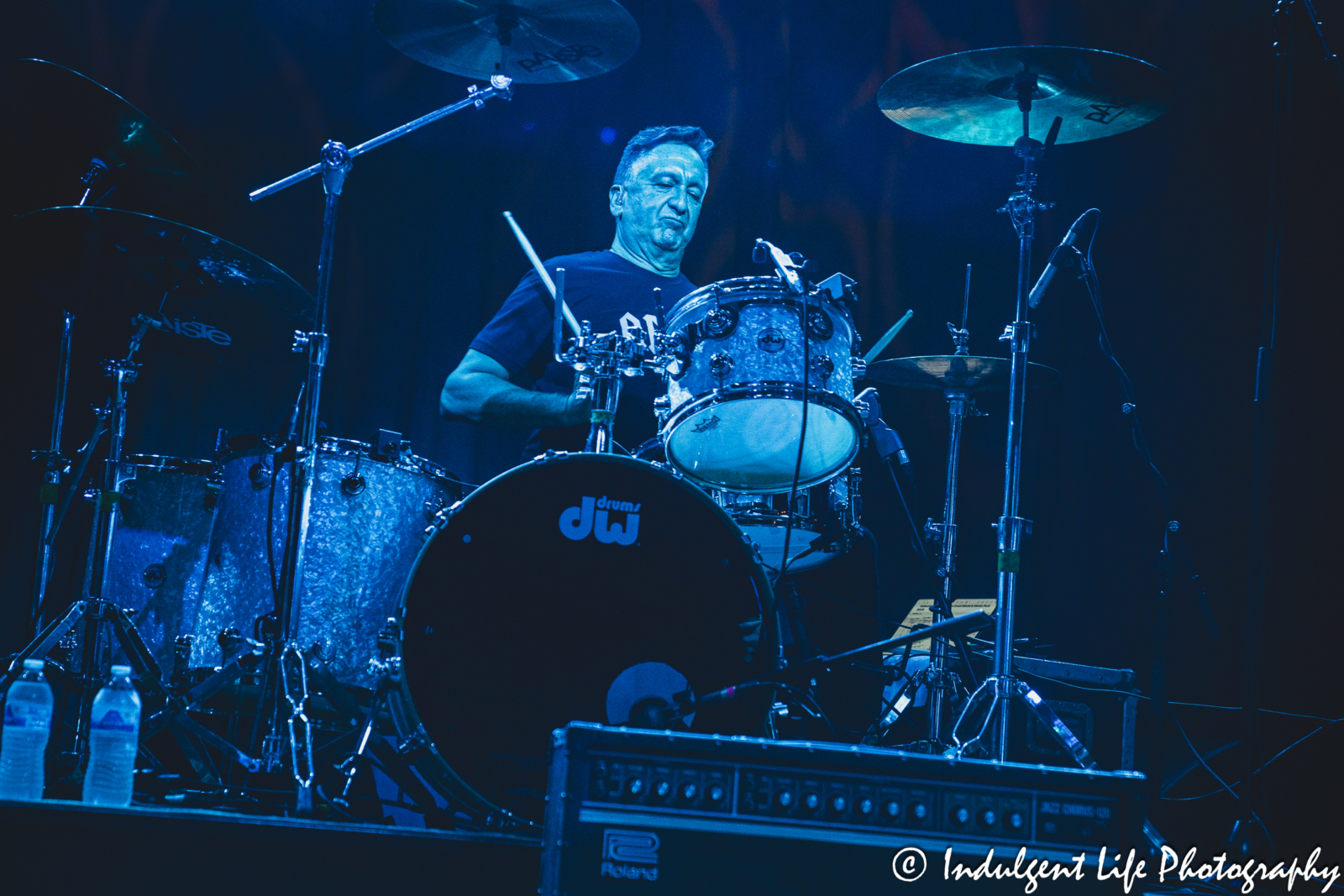 Animotion drummer Jim Blair performing "I Engineer" on the "I Love The 80's" tour at Uptown Theater in Kansas City, MO on June 13, 2025.
