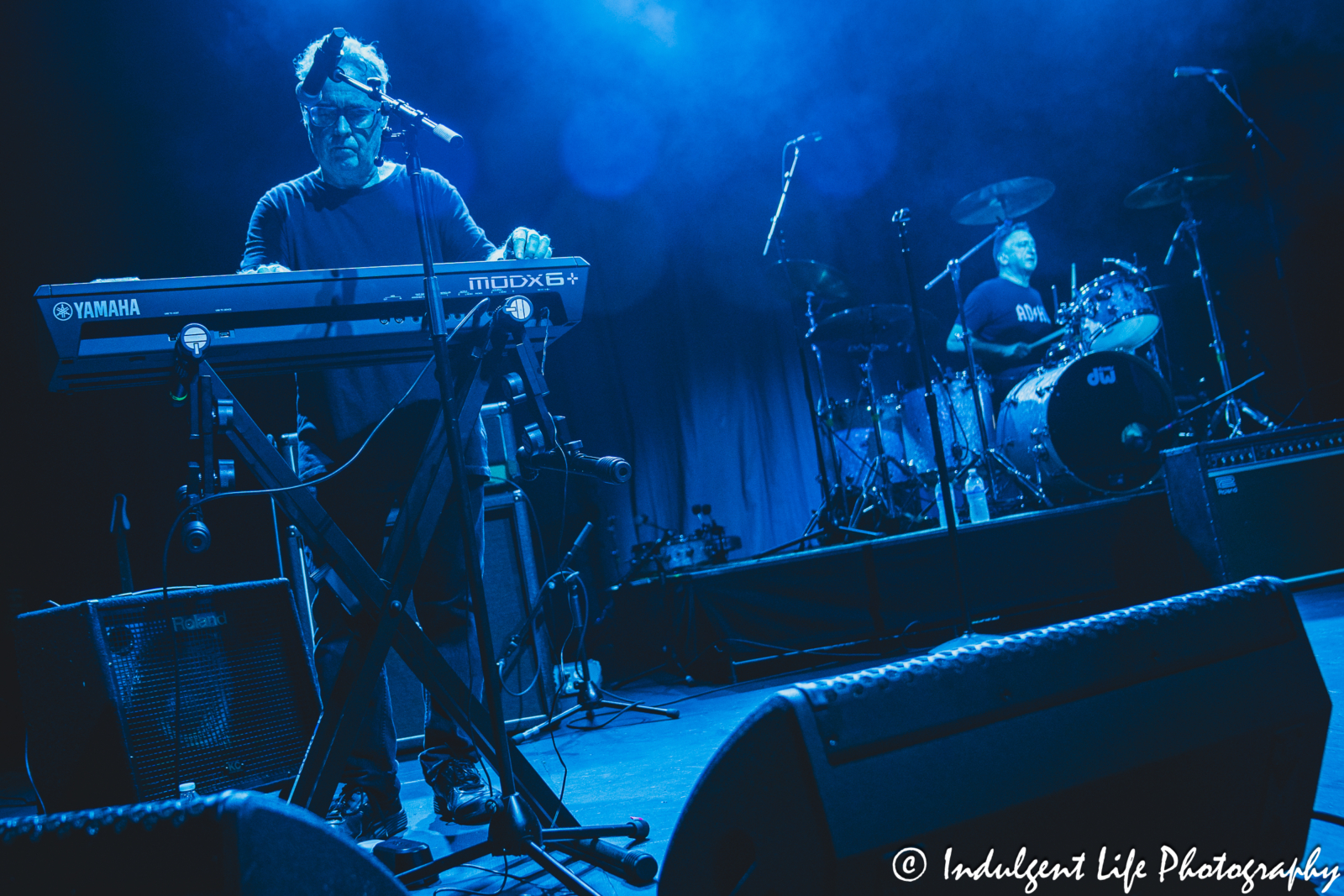 Keyboard player Greg Smith and drummer Jim Blair of Animotion performing "I Engineer" on the "I Love The 80's" tour at Uptown Theater in Kansas City, MO on June 13, 2025.