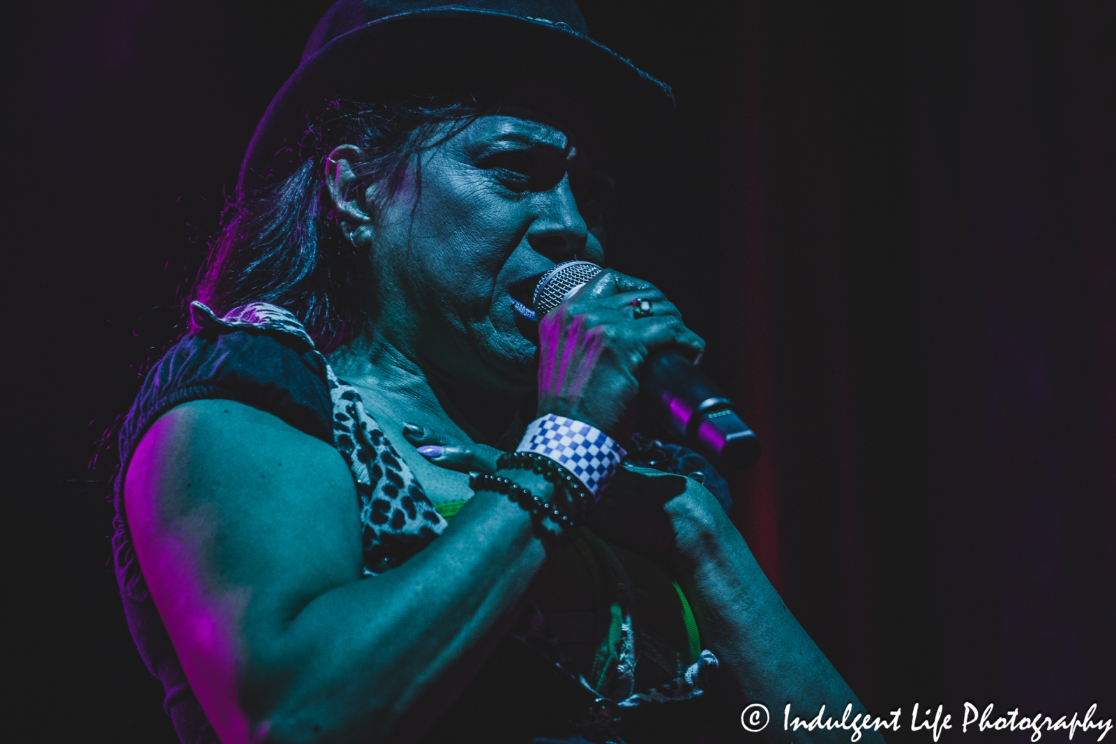 Lead singer Annabella Lwin of Bow Wow Wow live in concert at Uptown Theater in Kansas City, MO on June 13, 2025.