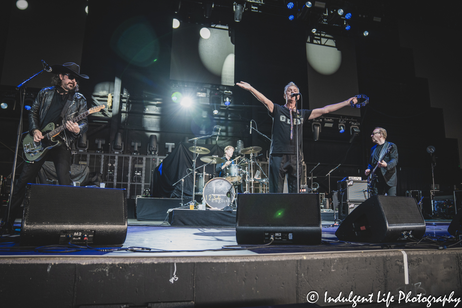 Modern English performing "Someone's Calling" live in concert at Hollywood Casino Amphitheater in Maryland Heights, MO on June 5, 2025.