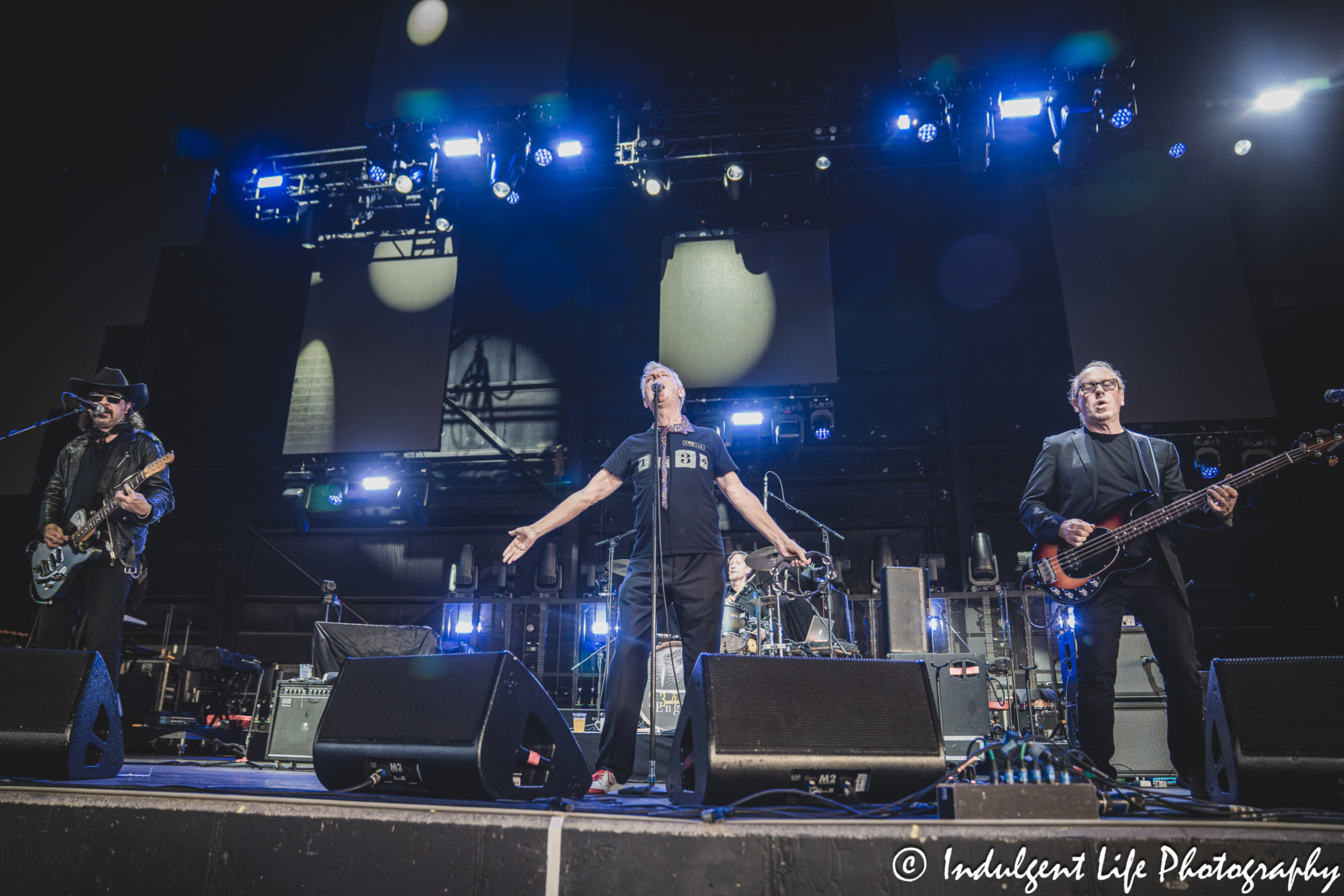 Modern English live in concert performing "Someone's Calling" at Hollywood Casino Amphitheater in Maryland Heights, MO on June 5, 2025.