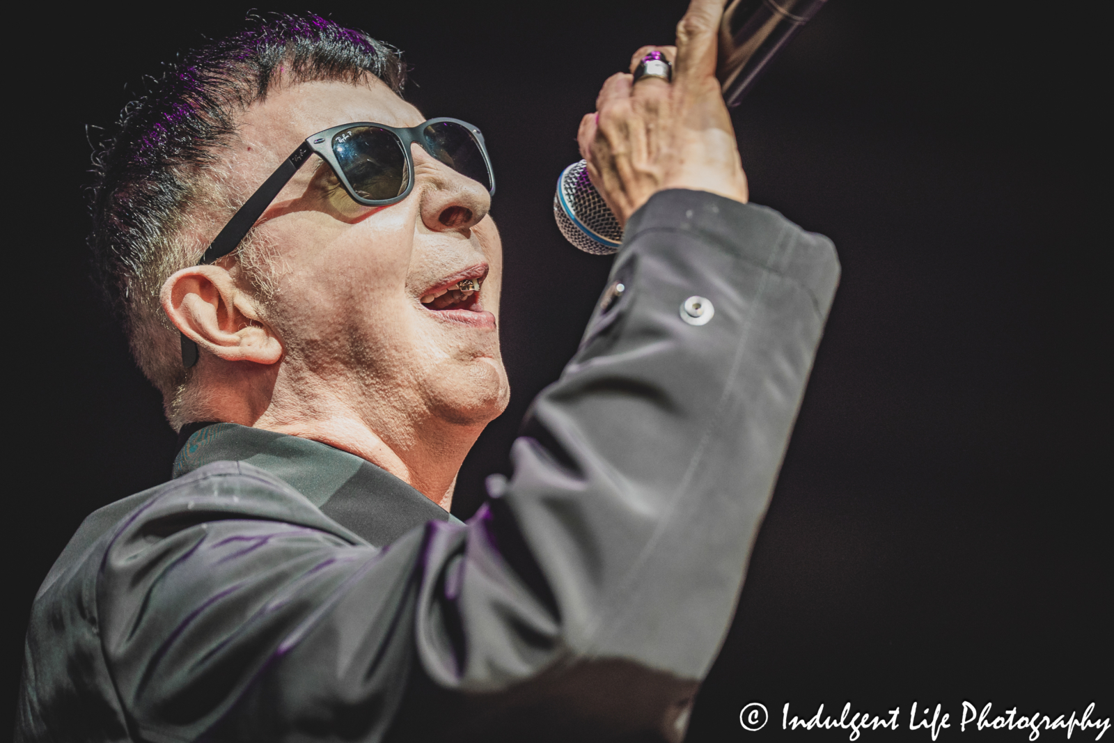 Soft Cell lead singer Marc Almond performing "Torch" live in concert at Hollywood Casino Amphitheater in Maryland Heights, MO on June 5, 2025.