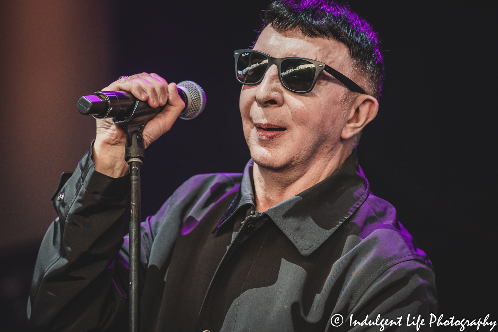 Lead singer Marc Almond of Soft Cell performing "Torch" live in concert at Hollywood Casino Amphitheater in Maryland Heights, MO on June 5, 2025.