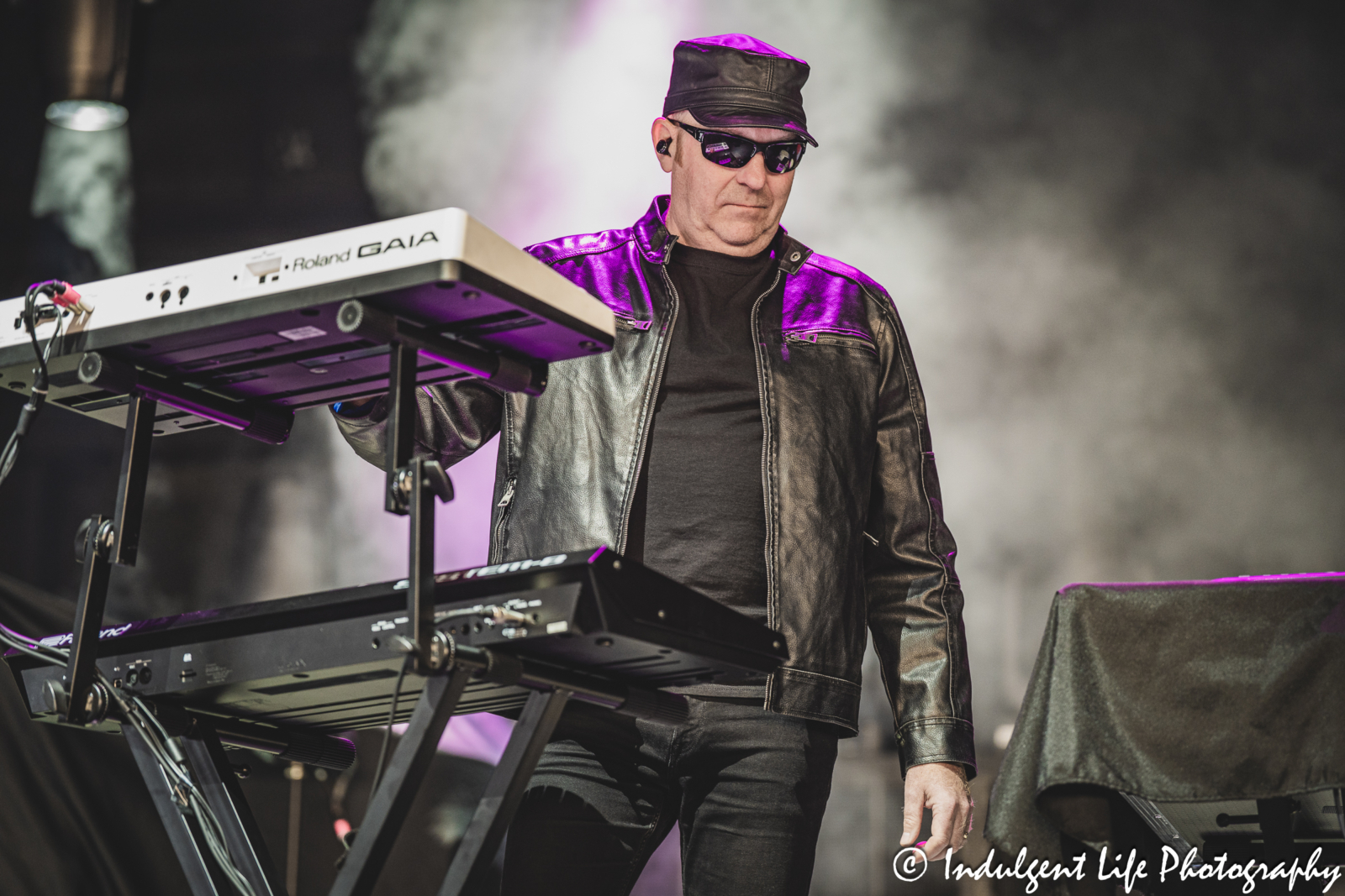 Soft Cell keyboardist David Ball performing "Torch" live in concert at Hollywood Casino Amphitheater in Maryland Heights, MO on June 5, 2025.