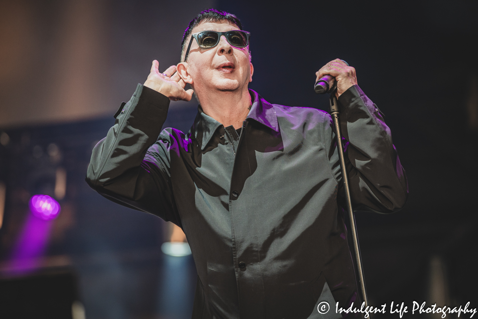 Soft Cell frontman Marc Almond live in concert performing "Torch" at Hollywood Casino Amphitheater in Maryland Heights, MO on June 5, 2025.