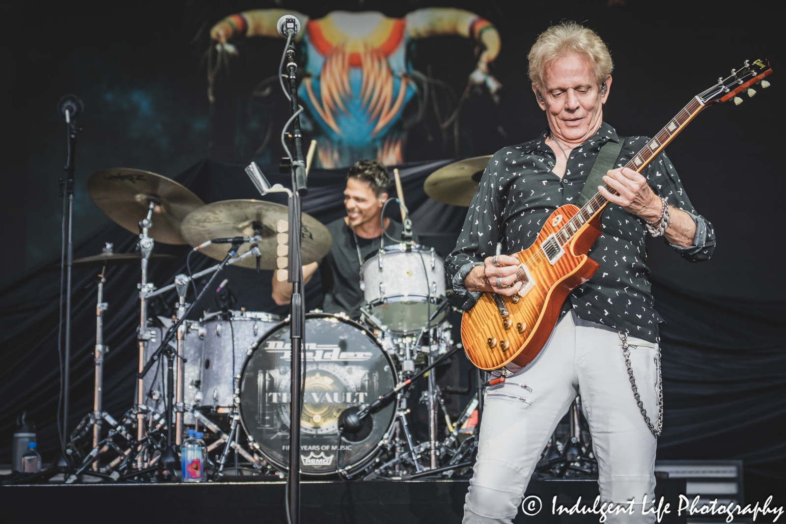 Don Felder performing "One of These Nights" by the Eagles live at Starlight Theatre in Kansas City, MO on July 2, 2025.