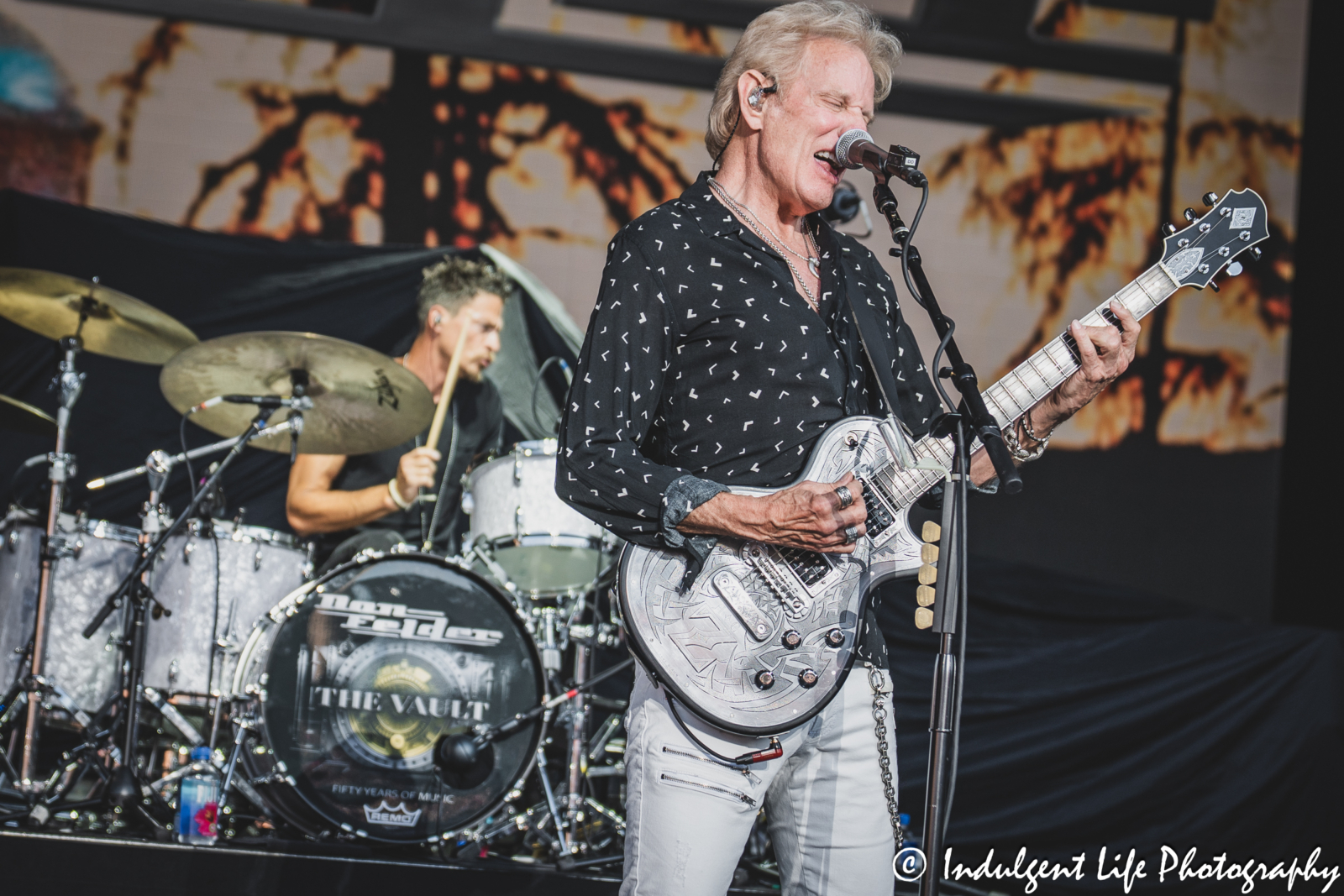 Don Felder performing "Victim of Love" by the Eagles live in concert at Starlight Theatre in Kansas City, MO on July 2, 2025.