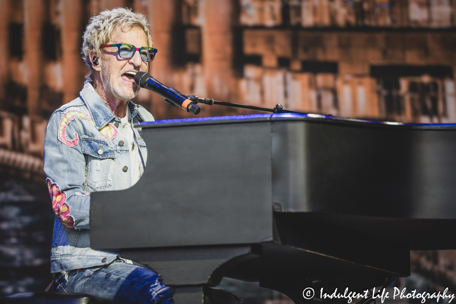Kevin Cronin live in concert performing "Keep On Loving You" by REO Speedwagon at Starlight Theatre in Kansas City, MO on July 2, 2025.