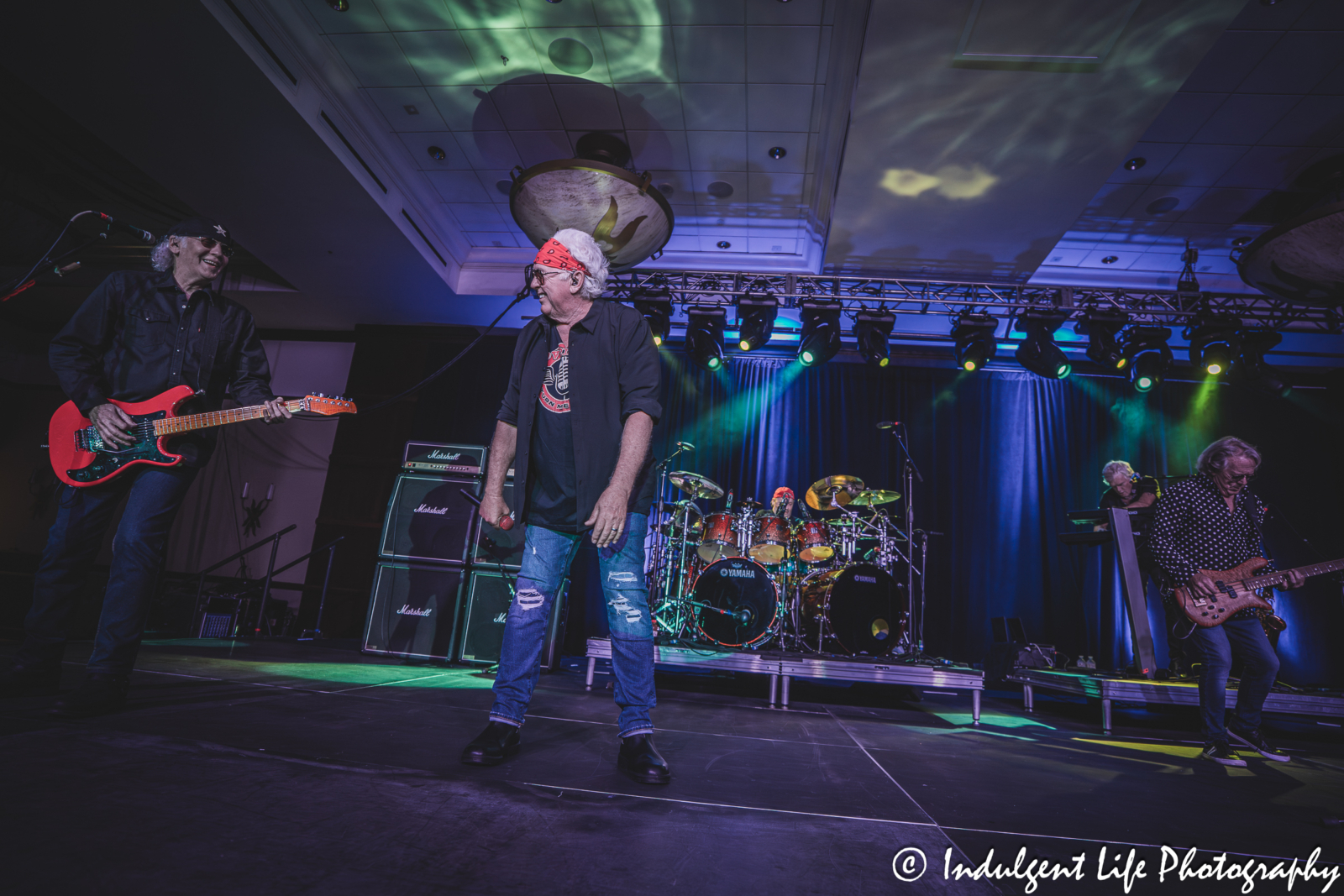 Loverboy performing live at the Great Lakes Ballroom inside of Prairie Band Casino in Mayetta, KS on July 24, 2025.