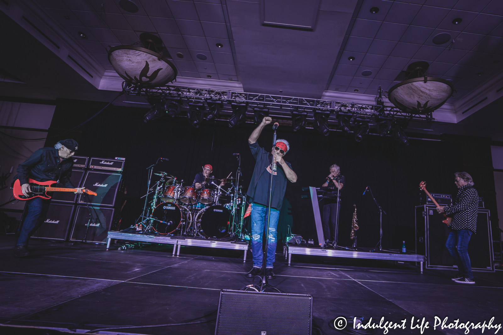 Loverboy live in concert at the Great Lakes Ballroom inside of Prairie Band Casino in Mayetta, KS on July 24, 2025.