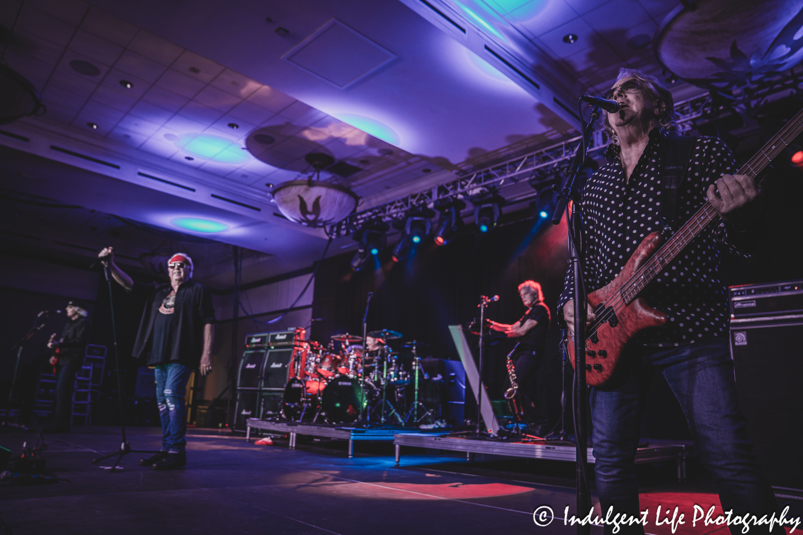 Loverboy performing "Queen of the Broken Hearts" live in concert at the Great Lakes Ballroom inside of Prairie Band Casino in Mayetta, KS on July 24, 2025.