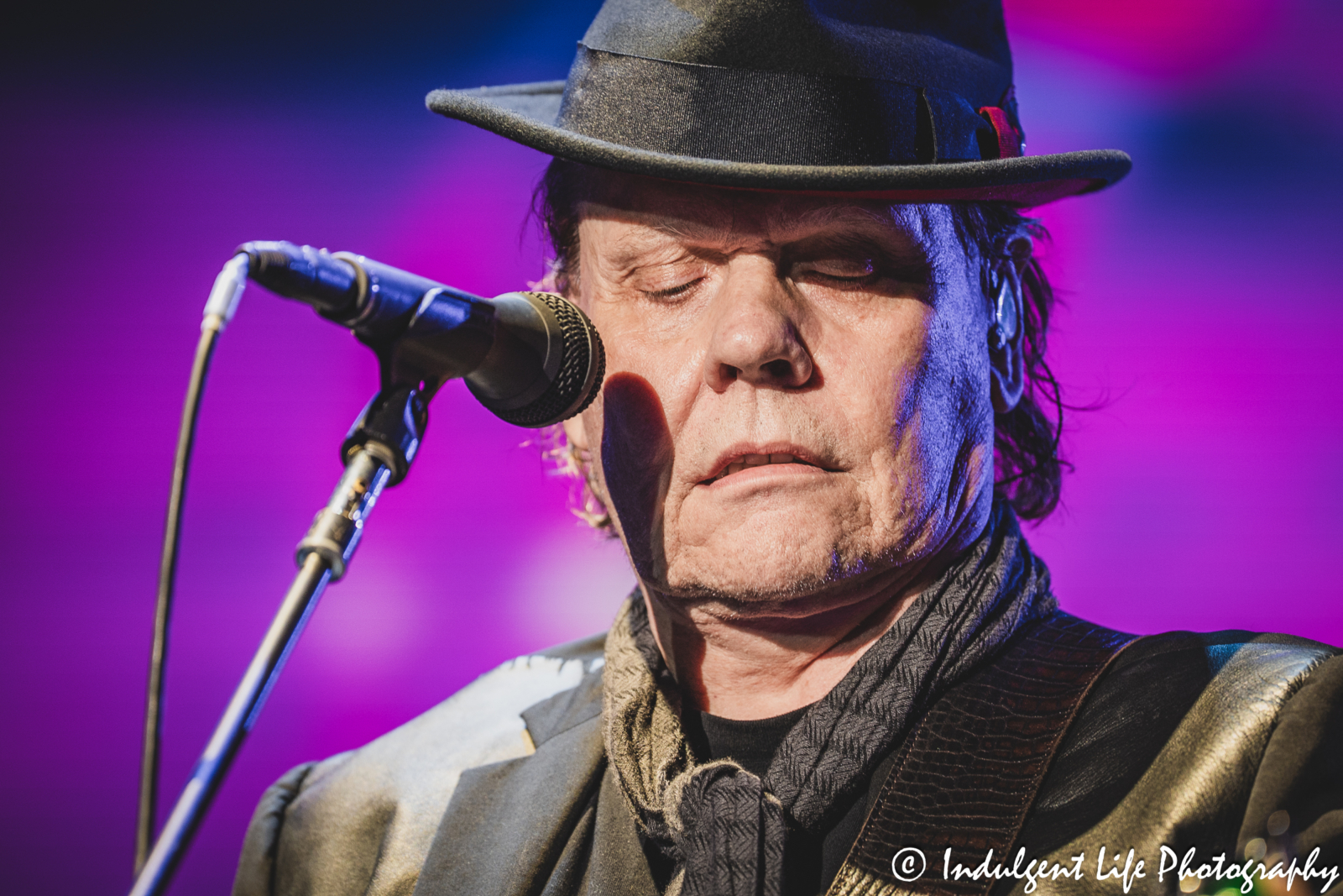 Styx guitarist James "J.Y." Young live in concert performing "Superstars" at Starlight Theatre in Kansas City, MO on July 2, 2025.