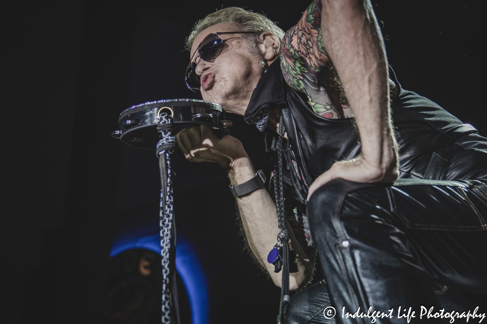 Van Halen lead singer David Lee Roth performing "Drop Dead Legs" live in concert at Grinders in the Crossroads of downtown Kansas City, MO on August 27, 2025.