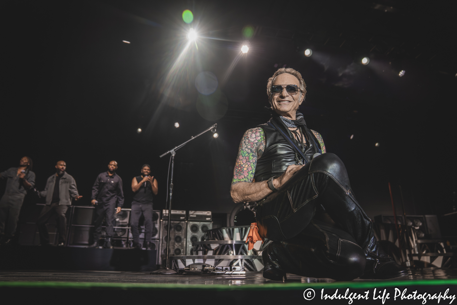 Van Halen lead singer David Lee Roth performing "I'm the One" live in concert at Grinders in the Crossroads of downtown Kansas City, MO on August 27, 2025.