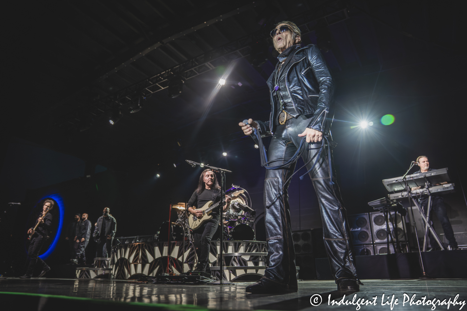 David Lee Roth of Van Halen and his solo band performing "Panama" live at Grinders in the Crossroads of downtown Kansas City, MO on August 27, 2025.