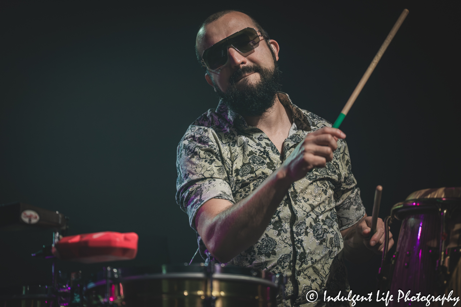 Haircut 100 percussionist performing "Nobody's Fool" live in concert at Ameristar Casino's Star Pavilion in Kansas City, MO on September 13, 2025.