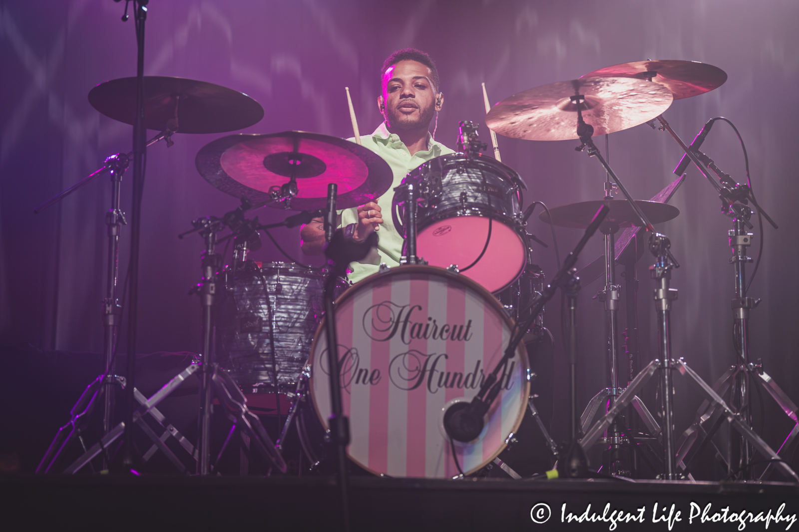 Haircut One Hundred drummer live in concert performing "Nobody's Fool" at Star Pavilion inside of Ameristar Casino in Kansas City, MO on September 13, 2025.