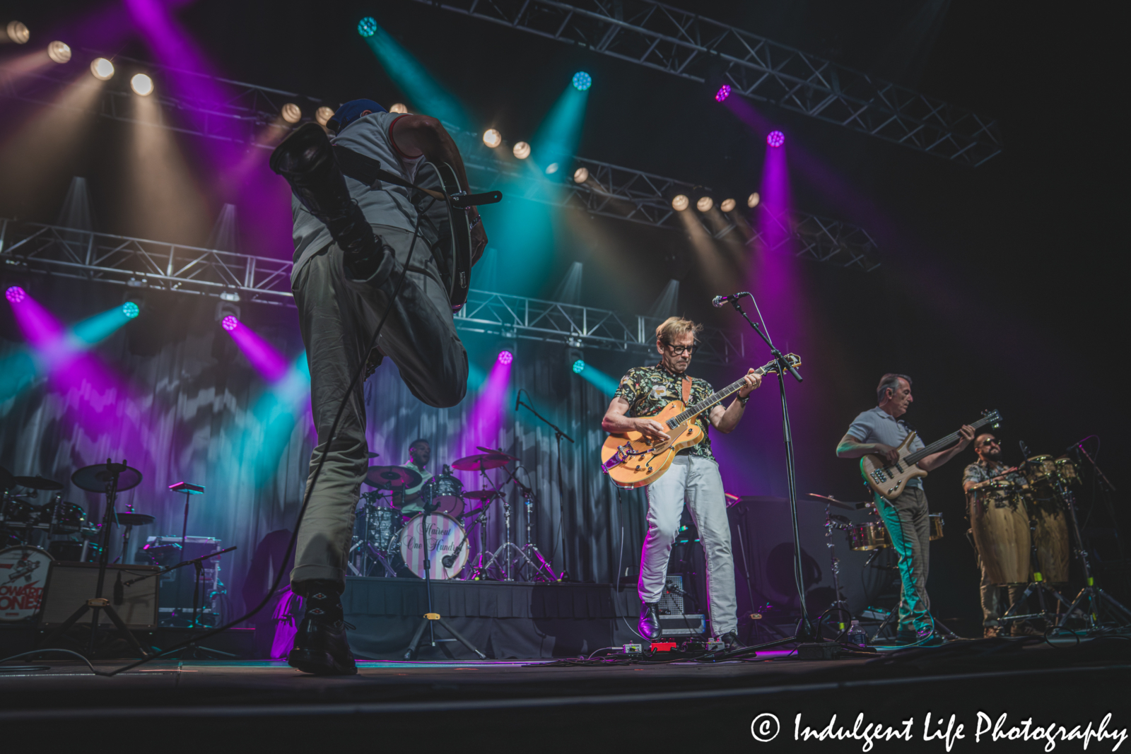 Haircut 100 live in concert performing "Baked Beans" at Star Pavilion inside of Ameristar Casino in Kansas City, MO on September 13, 2025.