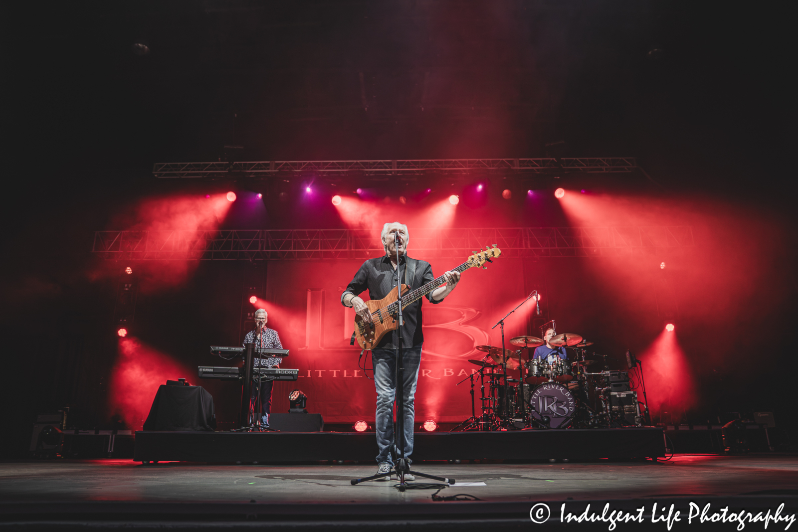 Little River Band performing "Man on Your Mind" live in concert at Azura Amphitheater in Bonner Springs, KS on September 25, 2025.