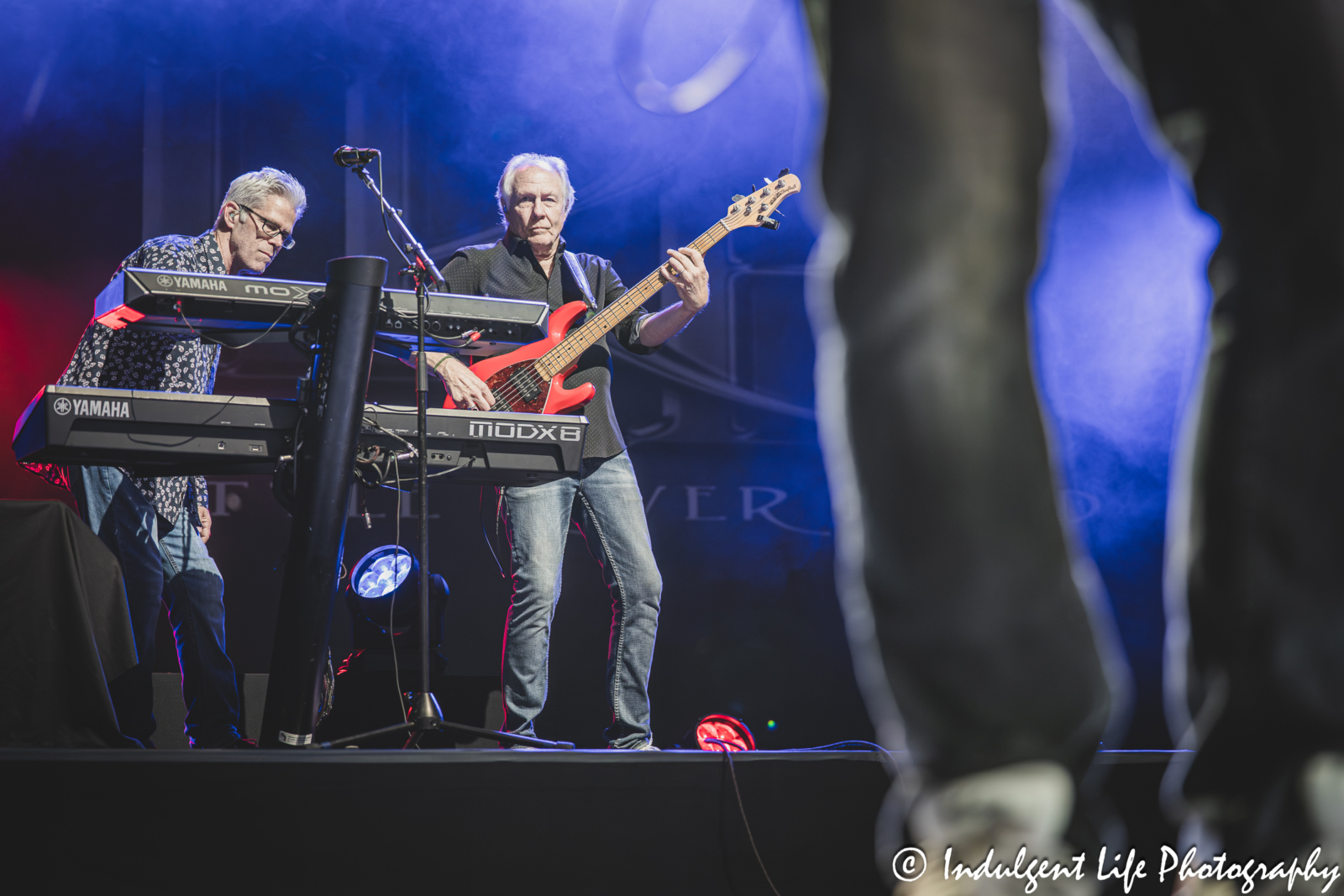 Little River Band member Chris Marion and Wayne Nelson performing "Cool Change" live in concert at Azura Amphitheater in Bonner Springs, KS on September 25, 2025.