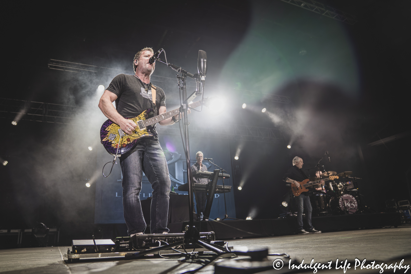 Little River Band guitarist Colin Whinnery performing "Lonesome Loser" live in concert at Azura Amphitheater in Bonner Springs, KS on September 25, 2025.