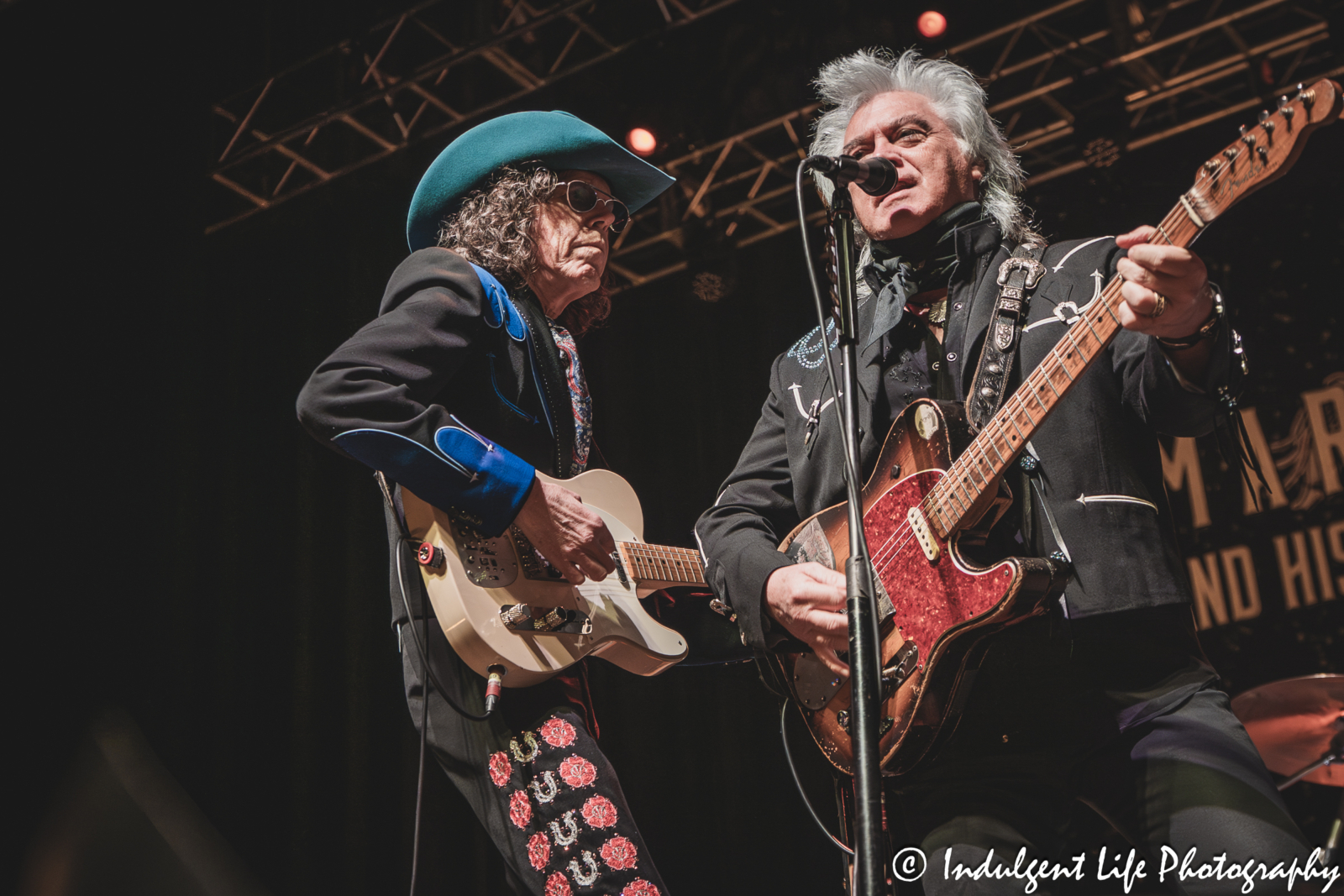 Marty Stuart performing live with Kenny Vaughan of His Fabulous Superlatives live at Ameristar Casino's Star Pavilion in Kansas City, MO on September 19, 2025.