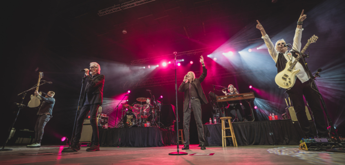 Three Dog Night performed live in concert with Little River Band at Azura Amphitheater in Bonner Springs, KS on September 25, 2025.
