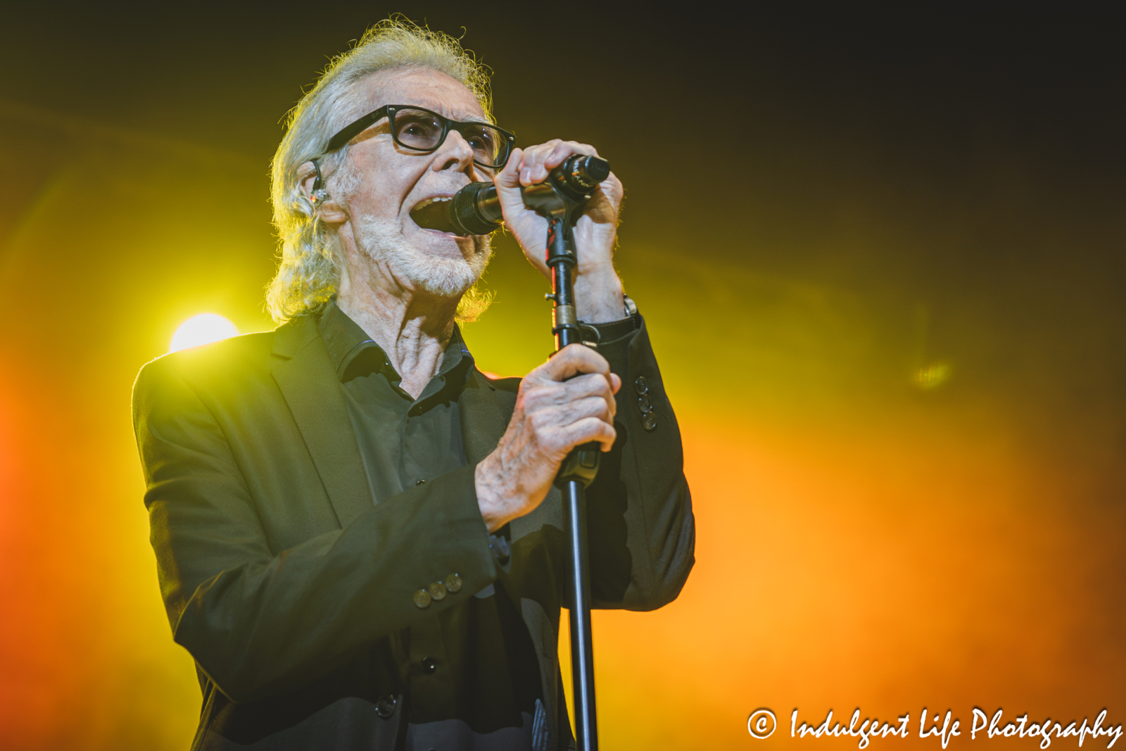 Three Dog Night founding member Danny Hutton performing "The Family Man" live in concert at Azura Amphitheater in Bonner Springs, KS on September 25, 2025.