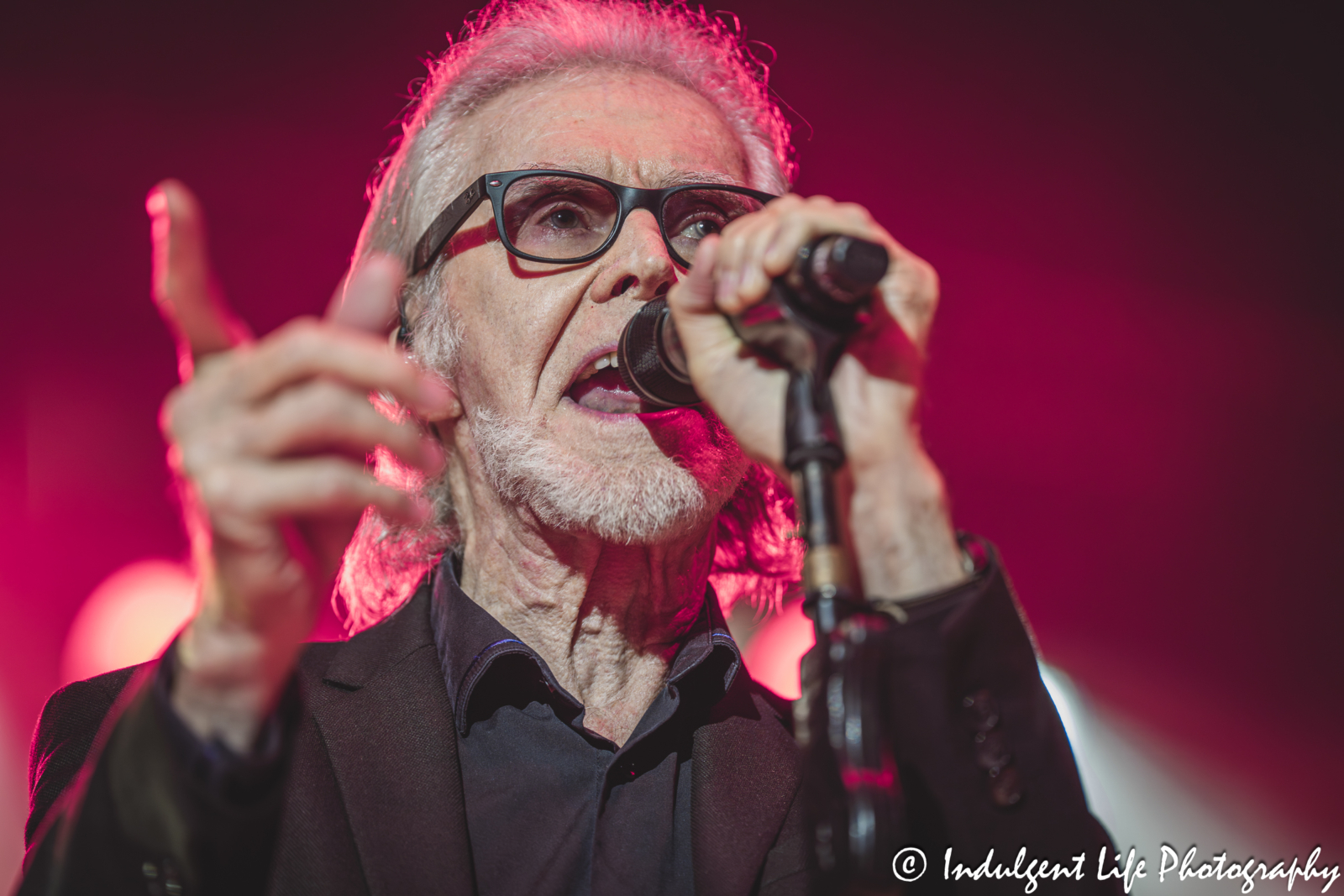 Founding member Danny Hutton of Three Dog Night performing live at Azura Amphitheater in Bonner Springs, KS on September 25, 2025.